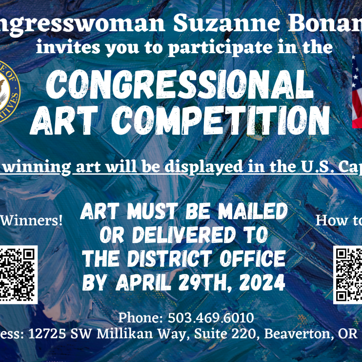 Youth Call - 2024 Congressional Art Competition (submit by 4/29/24)